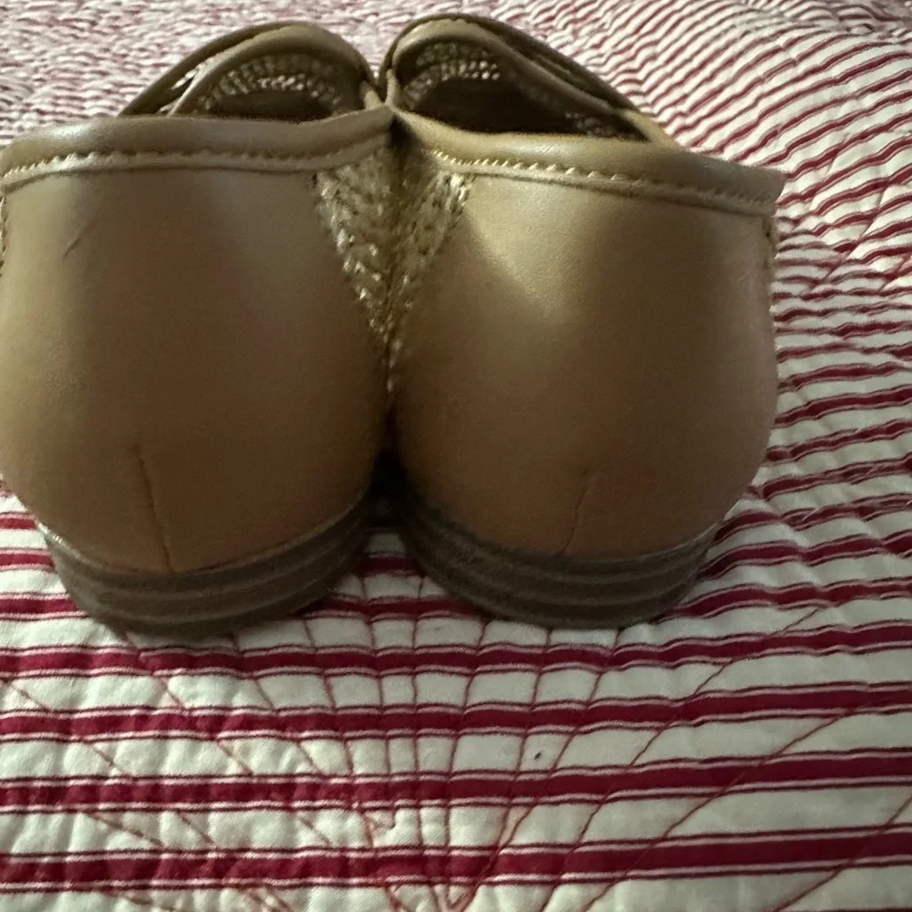 White Mountain Tan Flats with Woven Pattern